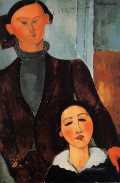 Amedeo Modigliani Painting - Jacques y Berthe Lipchitz 1917 Amedeo Modigliani